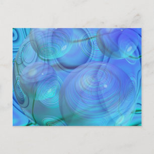 Inner Flow VI - Aqua & Azure Galaxy Postkarte