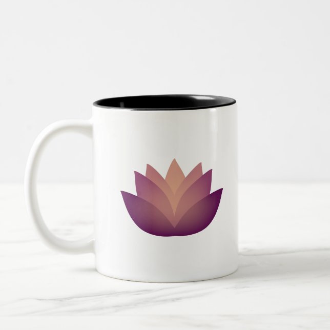 Inner Light Lotus Blume Zweifarbige Tasse (Links)