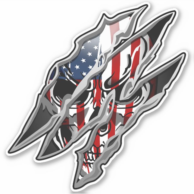 Inner Patriot Custom-Cut Vinyl Sticker (Vorderseite)