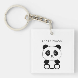 Inner Peace Panda Schlüsselanhänger