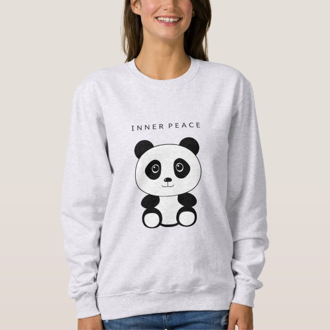 Inner Peace Panda Sweatshirt (Vorderseite)