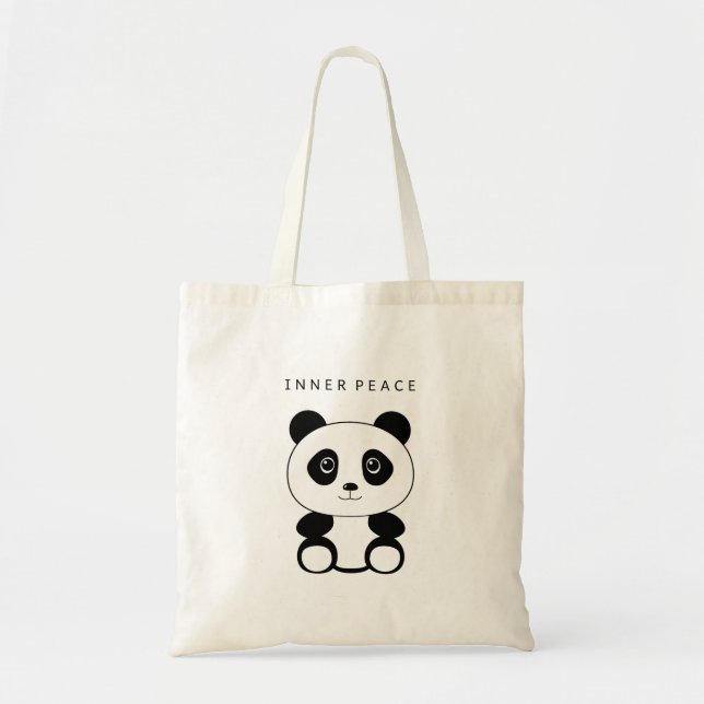 Inner Peace Panda Tragetasche (Vorne)