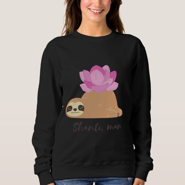 Inner Peace Sloth Sweatshirt (Vorderseite)