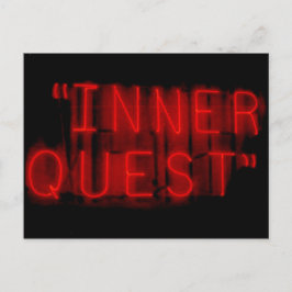 Inner Quest Neon Sign Postkarte