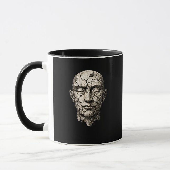 Inner Self Layers – Dark Aesthetic Identity Art Tasse (Links)