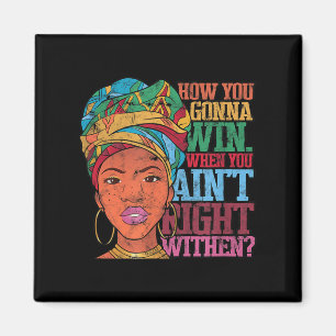 Inner - Sieg - Wahrheit Uni Erwachsene - Schwarz - Magnet