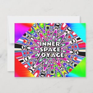 INNER SPACE VOYAGE ( Sie können die Wörter ändern  Postkarte