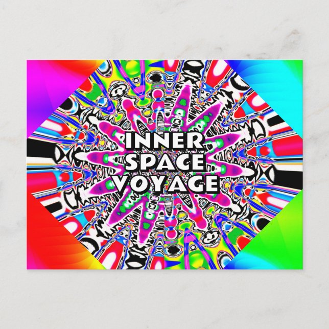 INNER SPACE VOYAGE ( Sie können die Wörter ändern  Postkarte (Vorderseite)