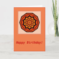 Inner Sun Passion Mandala Geburtstagskarte