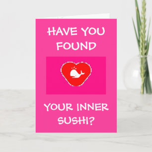 Inner Sushi Valentine's Day Card Feiertagskarte