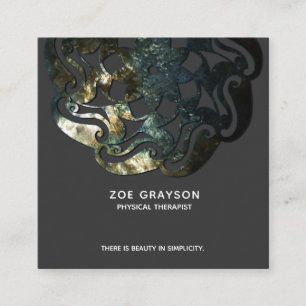 Inner Temple Mandala Quadratische Visitenkarte