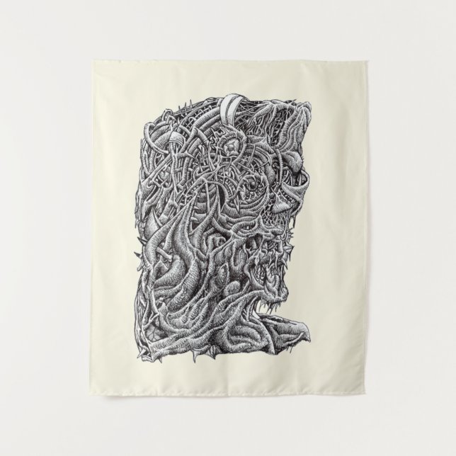 Innerbastman, Tinte zeichnend Wandteppich (Vorderseite)