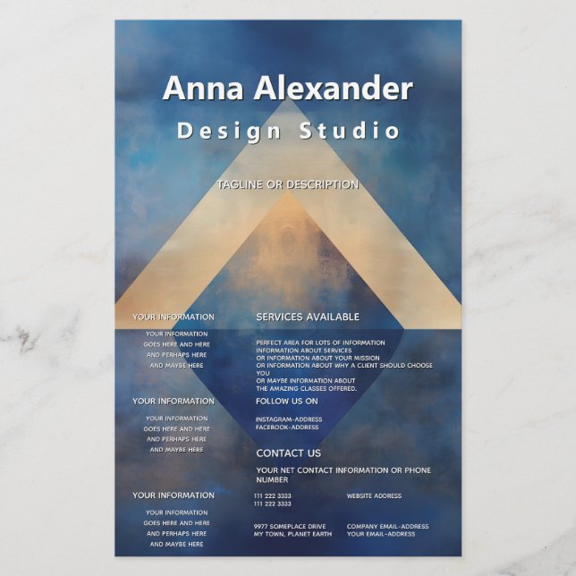 Innere Ausrichtung | Minimales Design Flyer (Vorne)