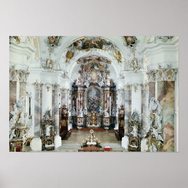 Innere der Klosterkirche Poster (Vorne)