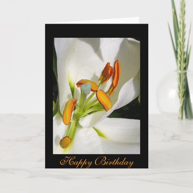 Innere der Lily Birthday Card Karte (Vorderseite)