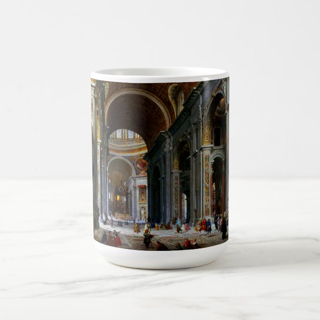 Innere des Petersdom, Rom Kaffeetasse (Mittel)