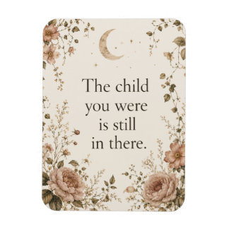 Innere Kindheilung Vintage Floral Zitat Magnet