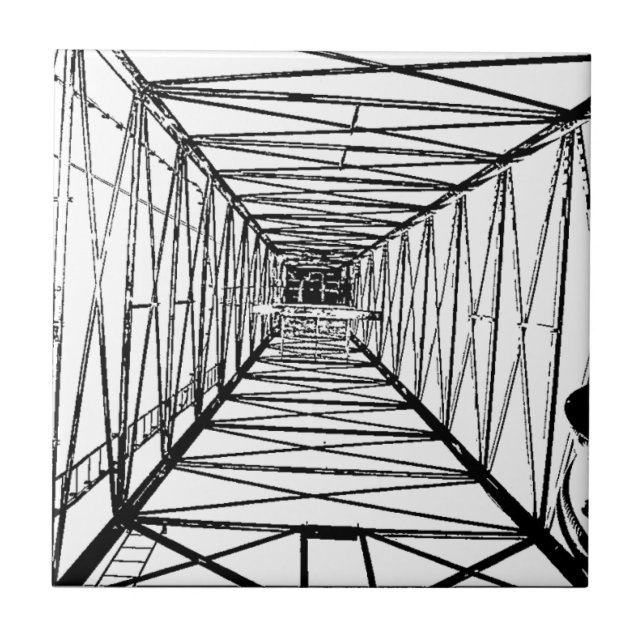 Innere Öl-Ölplattform-Skizze Fliese (Vorderseite)