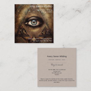 Innere Oracle Drittes Auge Design Quadratische Visitenkarte