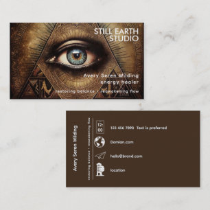 Innere Oracle   Drittes Auge Design Visitenkarte