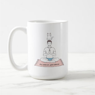 Innere Ruhe, äußere Katze Kaffeetasse
