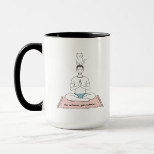 Innere Ruhe, äußere Katze Tasse