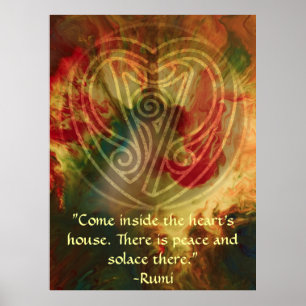 Innere Song-Rumi und poetische Kunst Poster