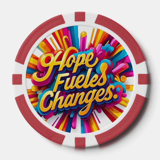 "Innere Stärke entleert" Pokerchips (Vorderseite)