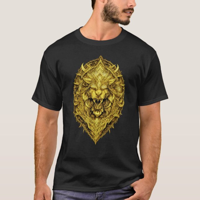 Innere Stärke Heilige Geometrie Totem T-Shirt (Vorderseite)