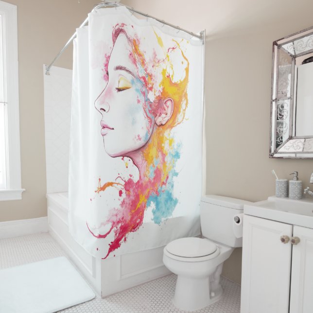 Innere Strahlung Duschvorhang (Beispiel)