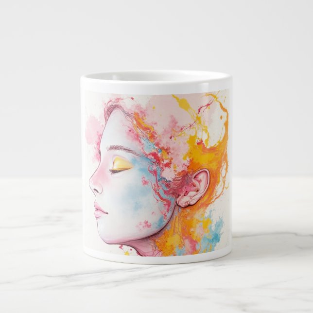 Innere Strahlung Jumbo-Tasse (Vorderseite)