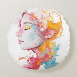 Innere Strahlung Rundes Kissen