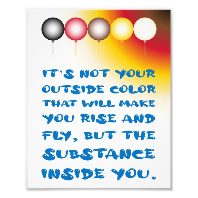 Innere Substanz einer externen Farbe Fotodruck (Vorne)