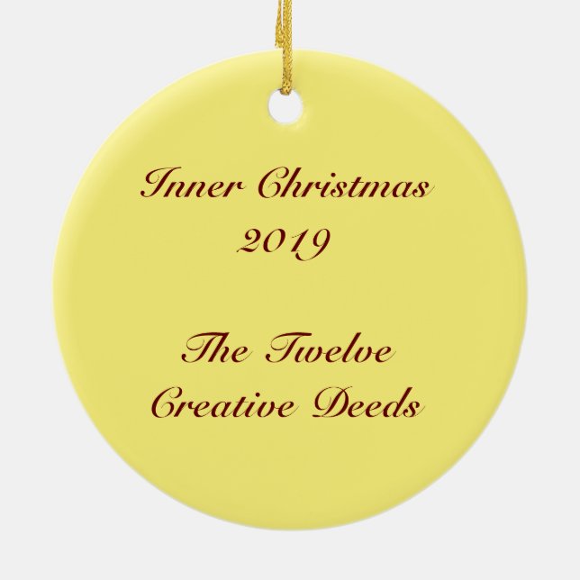 Innere Weihnachten 2019 - Sternenkreis Keramik Ornament (Hinten)