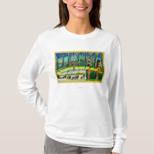 Innerer Durchgang, Alaska - große Buchstabe-Szene T-Shirt