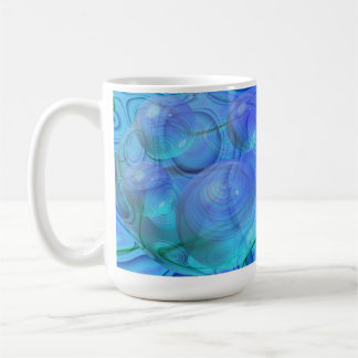 Innerer Fluss VI - Aqua u. Azurblau-Galaxie Tasse
