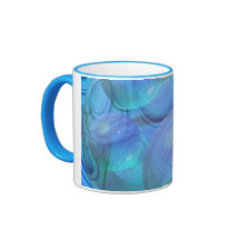 Innerer Fluss VI - Aqua u. Azurblau-Galaxie