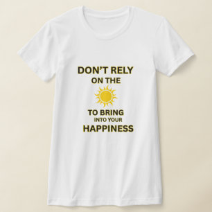 INNERER FRIEDE, FRAUEN WEISS GELBE SONNE MOTIVATIO T-Shirt