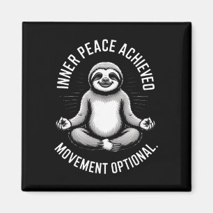 Innerer Frieden erreicht Bewegung Optional Yoga Fa Magnet