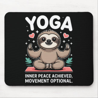 Innerer Frieden erreicht Bewegung Optional Yoga Fa Mousepad