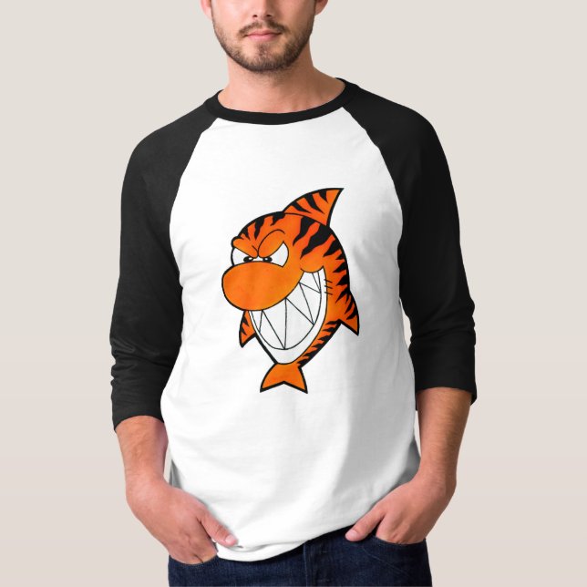 INNERER MONSTER-TIGER-HAIFISCH T-Shirt (Vorderseite)