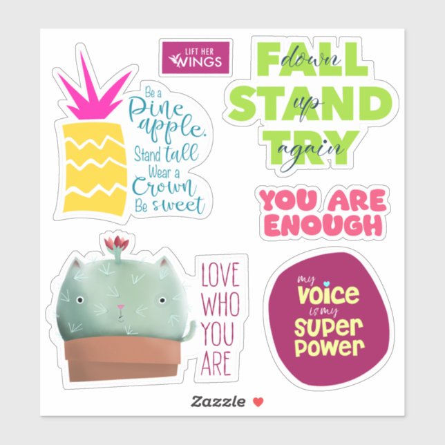 Innerer Spark individuell geschnittene Vinyl Affir Aufkleber (Blatt)