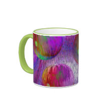 Inneres abstraktes Fraktal-Grün-lila Galaxie des