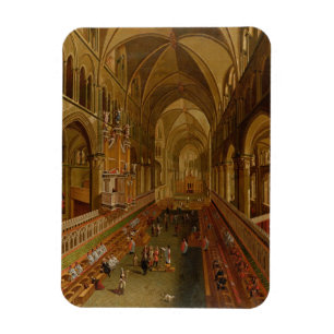 Inneres der Kathedrale Canterbury, c.1675-1700 (Öl Magnet