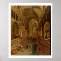 Inneres der Kathedrale Canterbury, c.1675-1700 (Öl