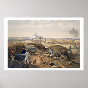 Inneres der Redan, Platte aus "Der Kriegssitz Poster