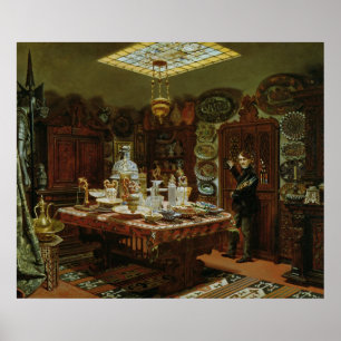 Inneres der Sammlung von Monsieur Sauvageot Poster