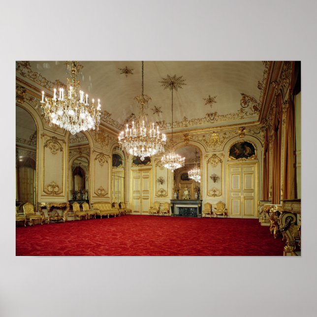 Inneres des Grand Salon Poster (Vorne)