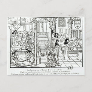 Inneres des Krankenhauses Dieu Postkarte