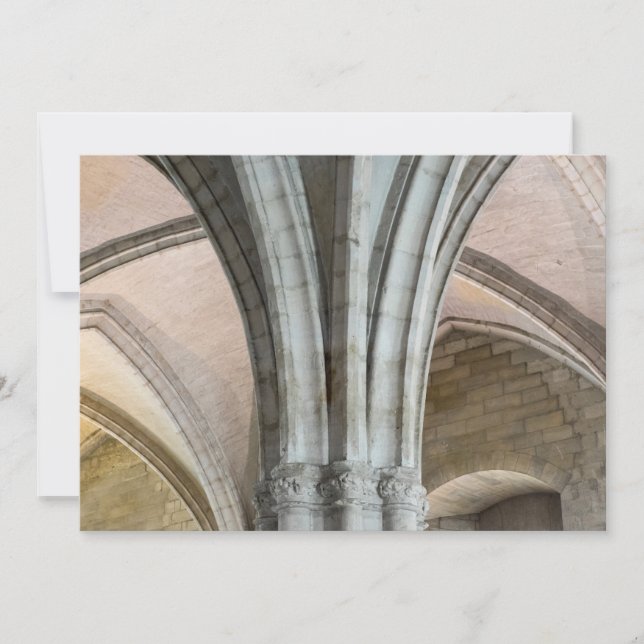 Inneres des Papstpalastes Dankeskarte (Vorderseite)